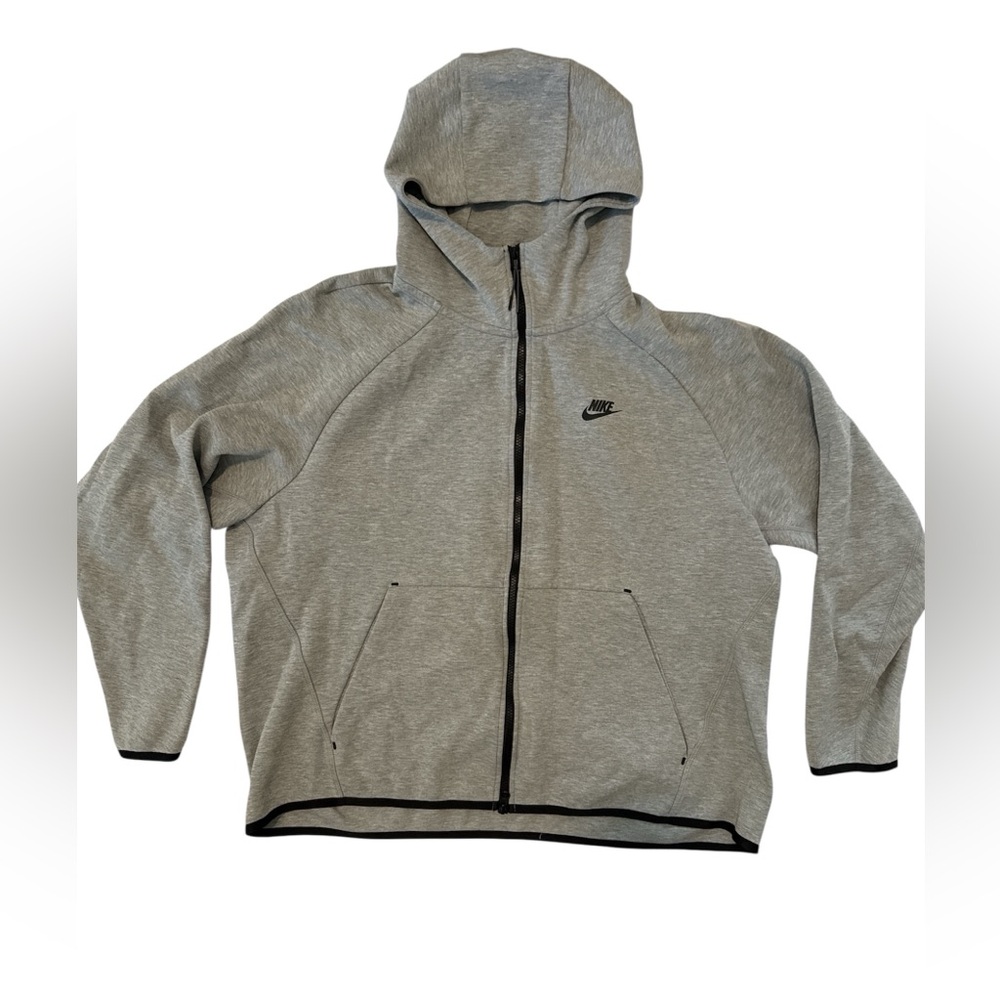 Nike Men’s Heather Gray Full-Zip Hoodie - Size XXL